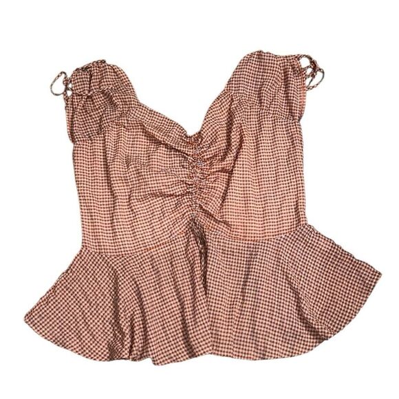 Glamorous Curve Plaid Red & White Top/Blouse(Size 20) - Picture 1 of 6